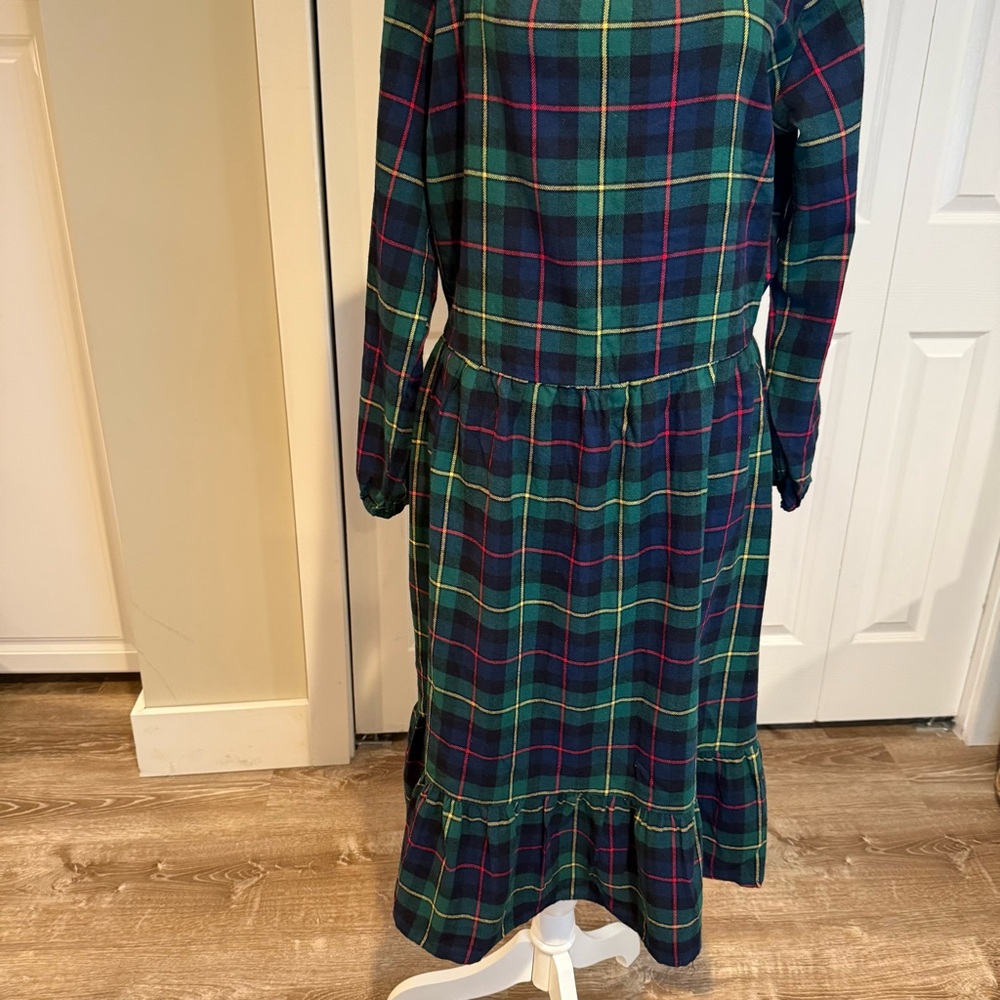 The Children’s Place, Women’s Plaid Fleece Long Sleeve Dress, Size L - Picture 5 of 13